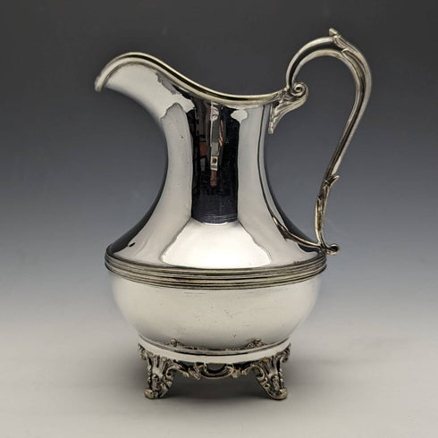 British antique silver plate cream jug